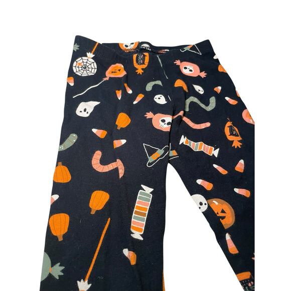 EUC Cat & Jack Girl 5T Halloween‎ Leggings Black w/ Candy Ghosts Cake Pop - Picture 4 of 4